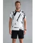 Tricou de compresie funcțională pentru bărbați cu premiu cu mânecă scurtă ALTISPORT VOJ/ALM079TR04 ALB -ȘI -BLACK