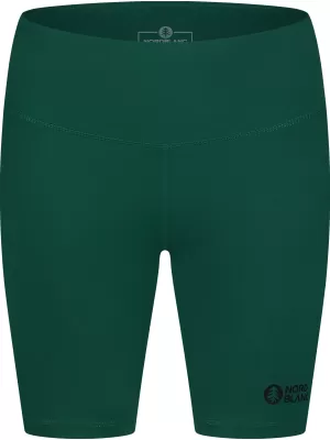 Jambiere scurte de fitness pentru femei NORDBLANC NBSPL8036 VERDE ÎNCHIS