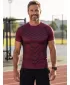 Tricou de compresie funcțională pentru bărbați cu premiu cu mânecă scurtă ALTISPORT VOJ/ALM095TR04 VIN ROȘU