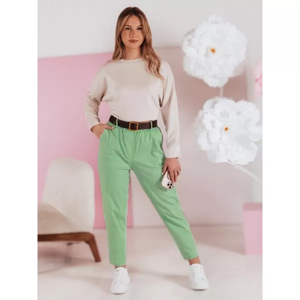  Pantalonii pentru doamne DSTREET SOFELIA UY2506 VERDE DESCHIS 