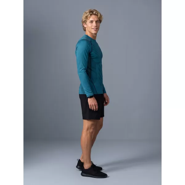 Tricou de compresie funcțională pentru bărbați cu premium cu mânecă lungă ALTISPORT VOJ/ALM095TR03 KEROSEN 