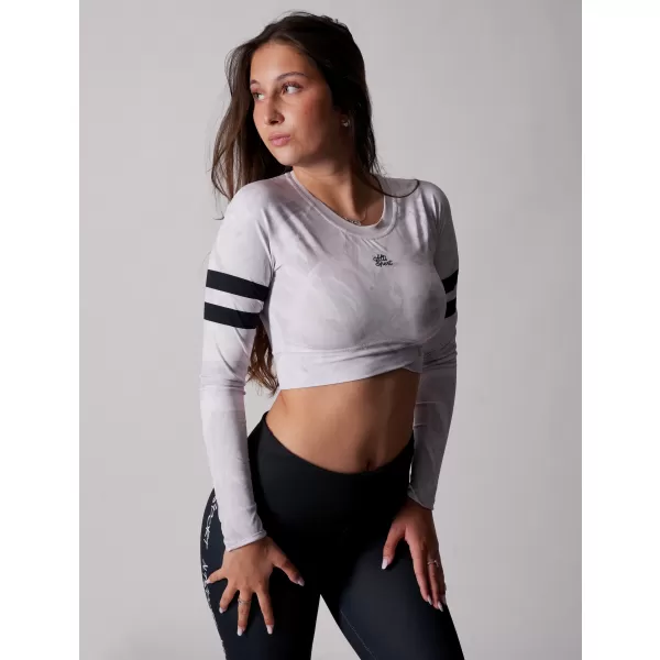  Top funcțional pentru femei cu mâneci lungi premium ALTISPORT VOJ/ALW096TR04 ALB 