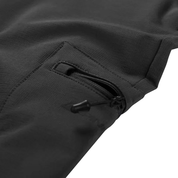  Pantaloni de softshell pentru femei ALPINE PRO CORBA NEUTRU/PĂMÂNTESC 