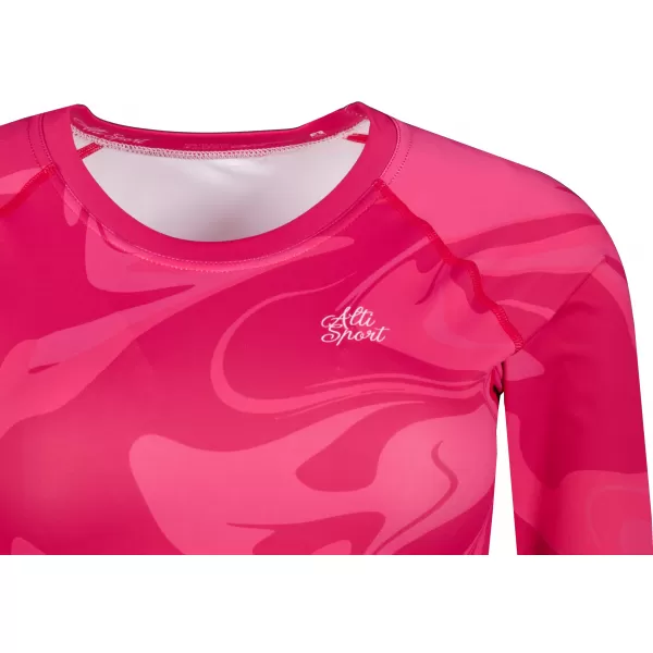  Top funcțional pentru femei cu mâneci lungi premium ALTISPORT VOJ/ALW072TR04 ROZ FIERBINTE 