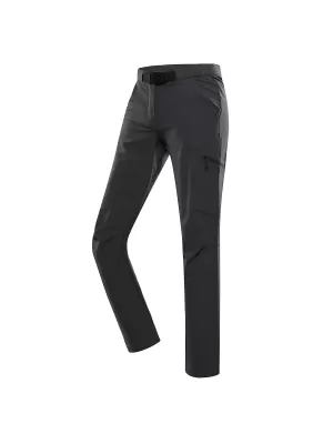 Pantaloni de softshell pentru femei ALPINE PRO CORBA NEUTRU/PĂMÂNTESC