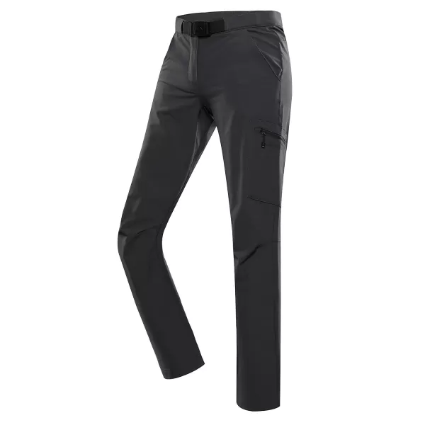  Pantaloni de softshell pentru femei ALPINE PRO CORBA NEUTRU/PĂMÂNTESC 