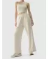 Pantalonii pentru doamne 4F WSS25TTROF1011 BEJ
