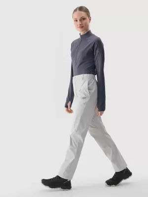 Pantalonii pentru doamne 4F WSS25TFTRF0796 GRI DESCHIS LA RECE