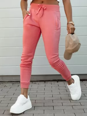 Pantalonii pentru doamne DSTREET FITS UY2145 ROŞU