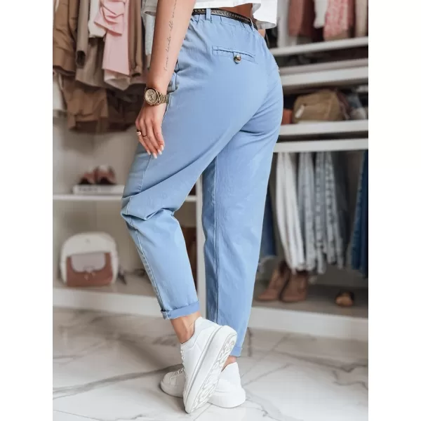  Pantalonii pentru doamne DSTREET RELCIX UY2586 ALBASTRU DESCHIS 