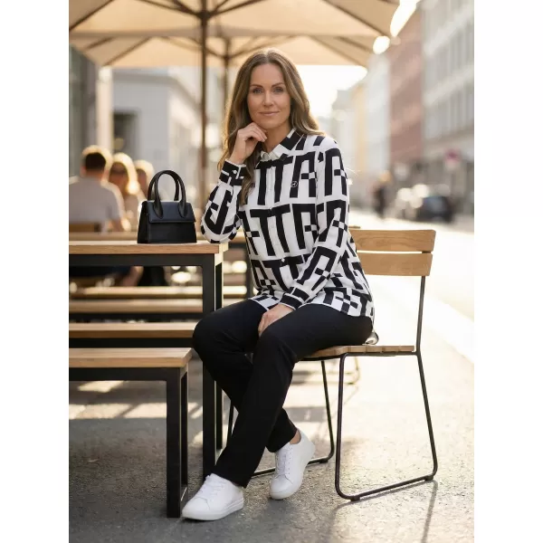  Cămaşă ALTISPORT ELOISA NEGRU/ALB 