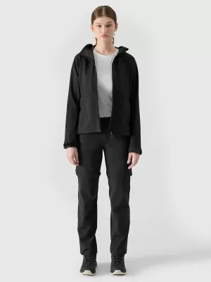Geacă de softshell pentru femei 4F WSS25TSOFF315 NEGRU ADÂNC