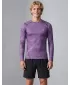 Tricou de compresie funcțională pentru bărbați cu premium cu mânecă lungă ALTISPORT VOJ/ALM072TR03 VIOLET
