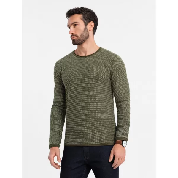  Pulover pentru bărbați OMBRE OM-SWSW-0118 MĂSLIN 