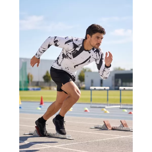  Tricou de compresie funcțională pentru bărbați cu premium cu mânecă lungă ALTISPORT VOJ/ALM079TR03 NEGRU -GRAY 