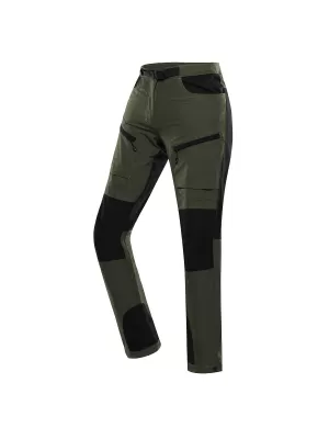 Pantaloni de softshell pentru femei ALPINE PRO AKANA 2 VERDE