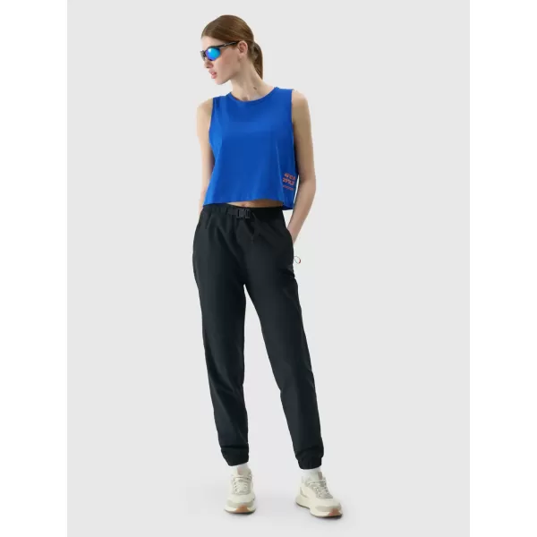  Pantalonii pentru doamne 4F WSS25TTROF1002 NEGRU ADÂNC 
