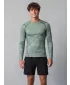 Tricou de compresie funcțională pentru bărbați cu premium cu mânecă lungă ALTISPORT VOJ/ALM072TR03 VERDE