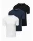 Cămaşă OMBRE OM-TSBS-0232 ALB/NAVY/NEGRU