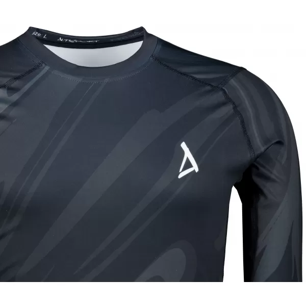  Tricou de compresie funcțională pentru bărbați cu premium cu mânecă lungă ALTISPORT VOJ/ALM072TR03 NEGRU 