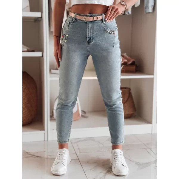  Pantalonii pentru doamne DSTREET BLINGBLING UY2451 ALBASTRU 
