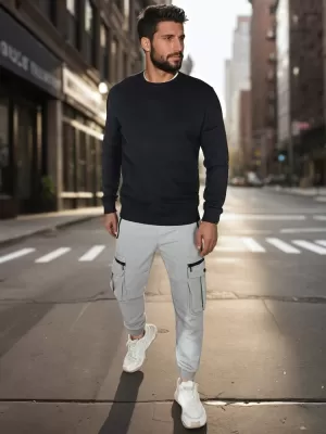 Panoul pentru bărbați DSTREET BX5882 NEGRU