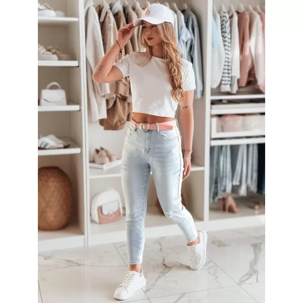  Pantalonii pentru doamne DSTREET DIEGONO UY2424 ALBASTRU 