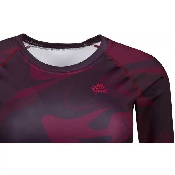  Top funcțional pentru femei cu mâneci lungi premium ALTISPORT VOJ/ALW072TR04 VIN ROȘU 