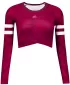 Top funcțional pentru femei cu mâneci lungi premium ALTISPORT VOJ/ALW096TR04 BURGUNDIA