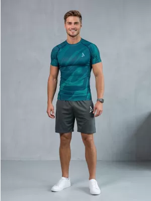 Tricou de compresie funcțională pentru bărbați cu premiu cu mânecă scurtă ALTISPORT VOJ/ALM072TR04 KEROSEN