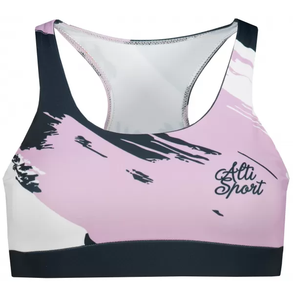  Premium de sutien sport pentru femei ALTISPORT VOJ/ALW081POD01 NEGRU-ROZ 