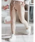 Pantalonii pentru doamne DSTREET ROSSALI UY2536 BEJ