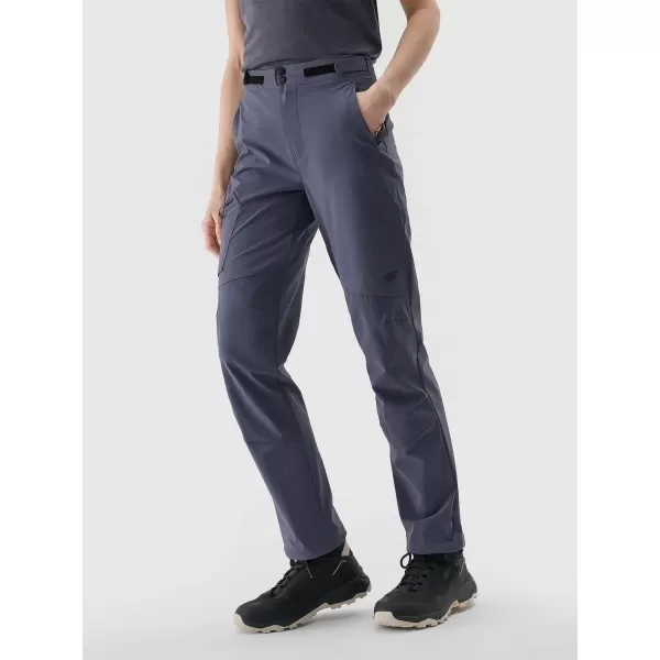  Pantalonii pentru doamne 4F WSS25TFTRF0797 ANTRACIT 