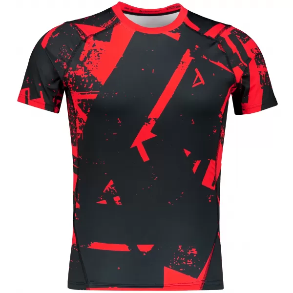  Tricou de compresie funcțională pentru bărbați cu premiu cu mânecă scurtă ALTISPORT VOJ/ALM079TR04 NEGRU -D 
