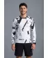 Tricou de compresie funcțională pentru bărbați cu premium cu mânecă lungă ALTISPORT VOJ/ALM079TR03 ALB -ȘI -BLACK