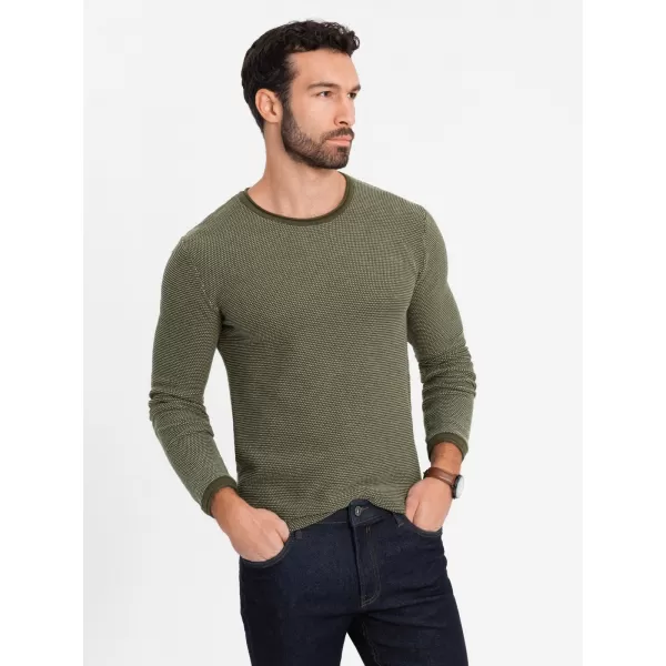  Pulover pentru bărbați OMBRE OM-SWSW-0118 MĂSLIN 