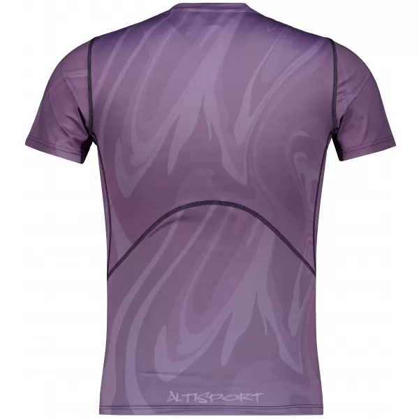  Tricou de compresie funcțională pentru bărbați cu premiu cu mânecă scurtă ALTISPORT VOJ/ALM072TR04 VIOLET 