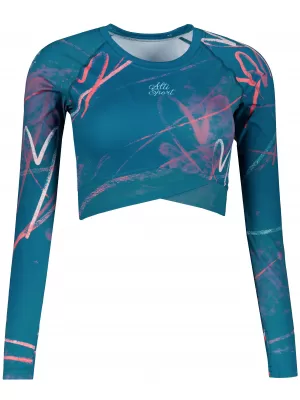 Top funcțional pentru femei cu mâneci lungi premium ALTISPORT VOJ/ALW082TR04 KEROSEN
