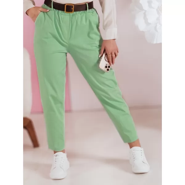  Pantalonii pentru doamne DSTREET SOFELIA UY2506 VERDE DESCHIS 
