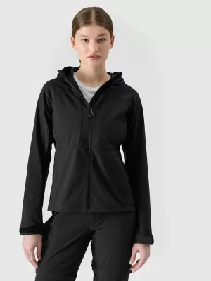 Geacă de softshell pentru femei 4F WSS25TSOFF315 NEGRU ADÂNC