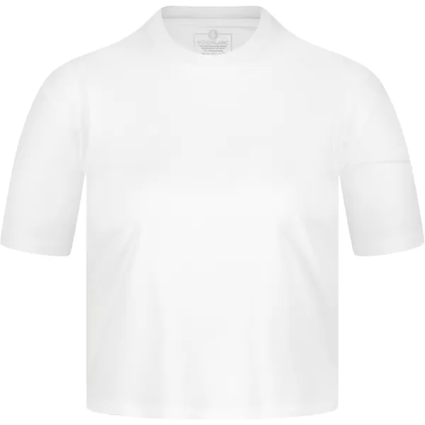  Crop top funcțional pentru femei NORDBLANC NBSLF8028 ALB 