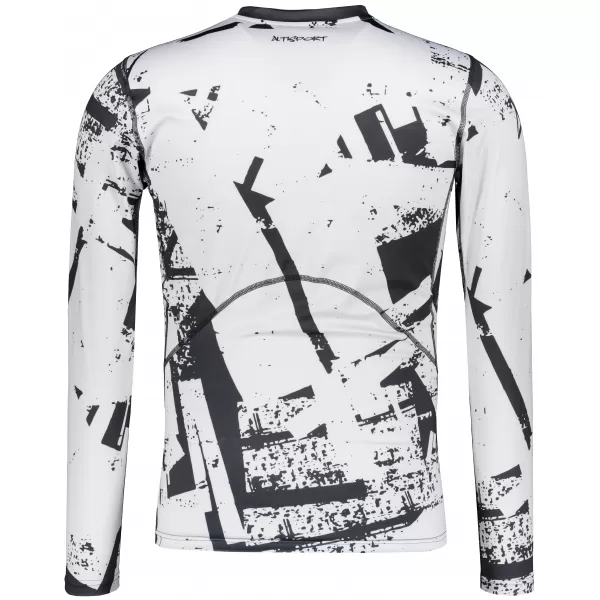  Tricou de compresie funcțională pentru bărbați cu premium cu mânecă lungă ALTISPORT VOJ/ALM079TR03 NEGRU -GRAY 