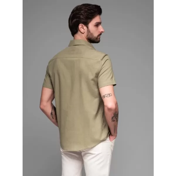  Cămaşă OMBRE OM-SHSS-0167 MĂSLIN 