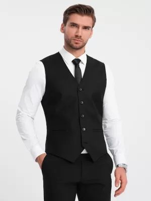 Vestă OMBRE OM-BLZV-0112 NEGRU