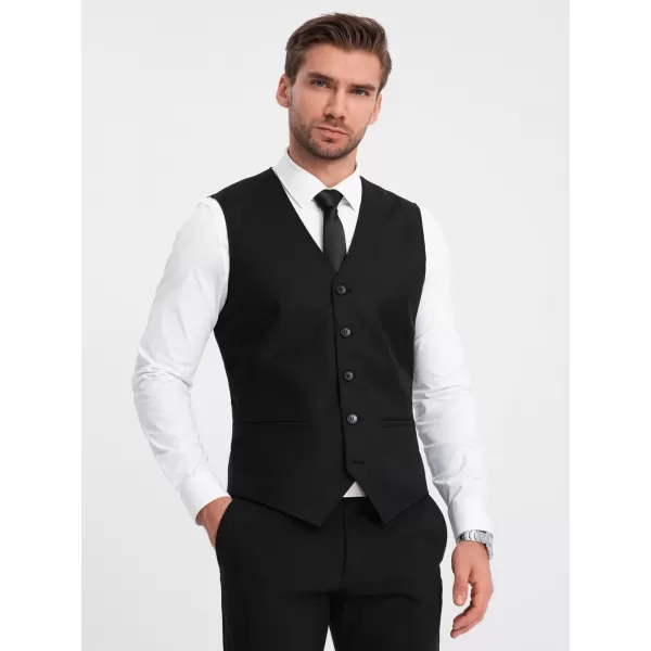  Vestă OMBRE OM-BLZV-0112 NEGRU 