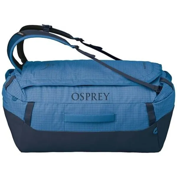  Geantă OSPREY TRANSPORTER 65 BLUE FLAME/SCORIA BLUE 
