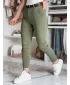 Pantalonii pentru doamne DSTREET UY2547 KAKI