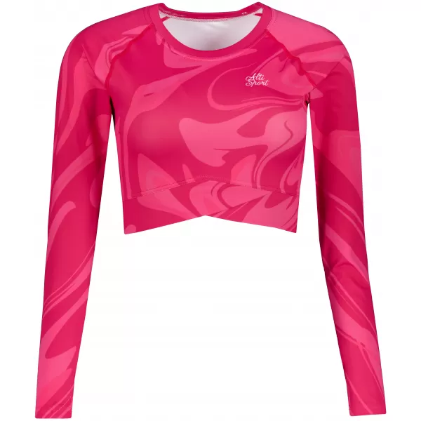  Top funcțional pentru femei cu mâneci lungi premium ALTISPORT VOJ/ALW072TR04 ROZ FIERBINTE 