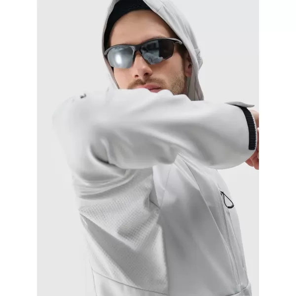  Jacheta pentru bărbați 4F WSS25TSOFM313 GRI DESCHIS LA RECE 