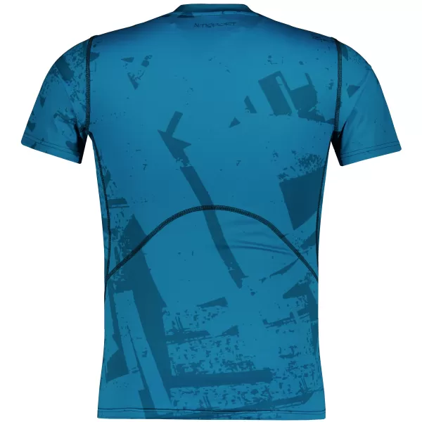  Tricou de compresie funcțională pentru bărbați cu premiu cu mânecă scurtă ALTISPORT VOJ/ALM079TR04 ALBASTRU 